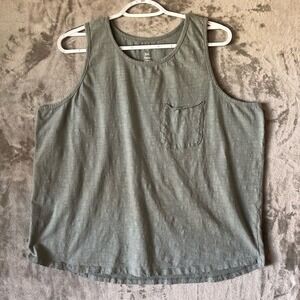 Sonoma Sage Green Stretch Tank Top Size XXL Plus